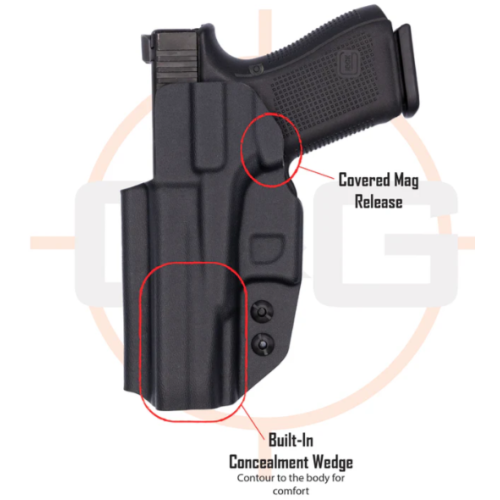 GLOCK 43/X/MOS IWB KYDEX HOLSTER LEFT HAND