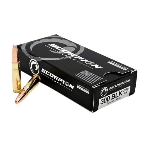 Scorpion 300 Blackout Ammo 220 Grain Subsonic