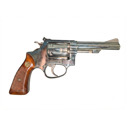 SMITH & WESSON MODEL 34 NICKEL 6 SHOT 22LR