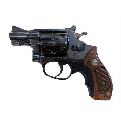 SMITH & WESSON 34 REVOLVER 22LR BLUE 6 SHOT WOOD 