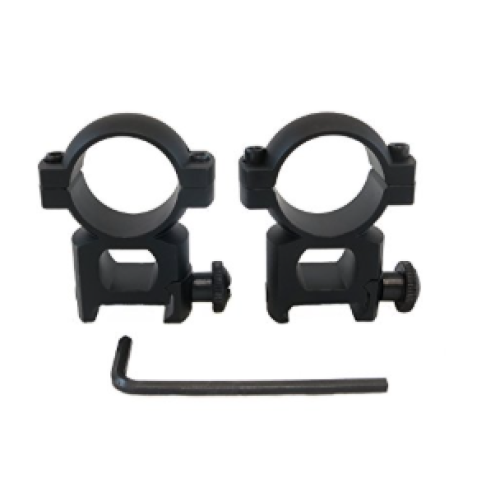 Monstrum Tactical 1" Scope Ring Set, High Profile, with Picatinny/Weaver Rail Mount