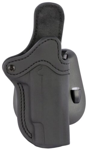 1791 Gunleather ORPDH1SBLR BH1 Optic Ready OWB 01 Stealth Black Leather Paddle Fits 4-5 1911