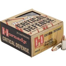HORNADY CRITICAL DEFENSE 25 AUTO 35GR FTX