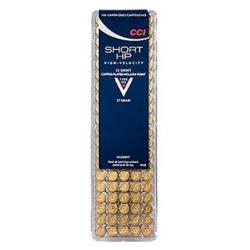 CCI Ammunition Varmint Brass .22 Short 27-Grain 100-Rounds CPHP