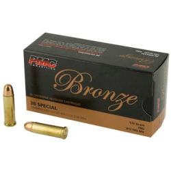 PMC Ammunition Bronze Brass .38 Special 132-Grain 50-Rounds FMJ