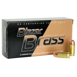 BLAZER 45 AUTO - BRASS 230GR FMJ AMMO 50RD