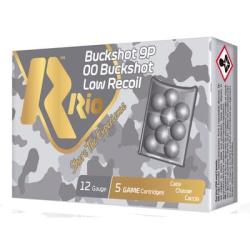 Rio Ammunition Royal Buckshot Low Recoil 12 GA 00Buck-Shot 5-Rounds 2.75