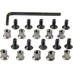 TACFUN KeyMod Rail 20 PCS KeyMod Screw & Nut - 10 Set Pack With W