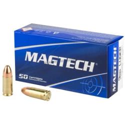 Magtech Sport Shooting Brass 9mm 115-Grain 50-Rounds Brass Casings FMJ Projectiles