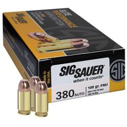 SIG AMMO 380ACP 100GR FMJ 50/1000