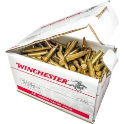 Winchester USA White Box Brass 5.56 NATO 55-Grain 150-Rounds FMJ