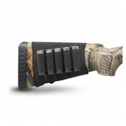 Hunters Specialties Butt Stock Shotgun Shell Holder Elastic Black