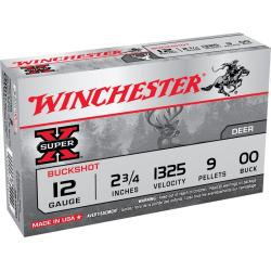 Winchester Super-X 12 GA 00 Buckshot 5-Rounds 2.75