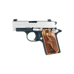 Sig Sauer P938 SAS Stainless / Black 9mm 2.72-inch 7rd Night Sights Wood Grips