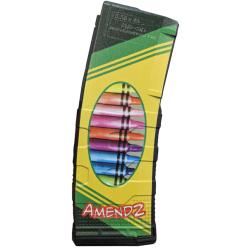 AMEND2 MOD3 5.56MM 30RD AR15 /M4/M16 CRAYON BULLETS POLYMER MAG