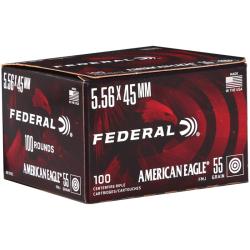 Federal American Eagle 5.56x45mm NATO Ammo 55 Grain Full Metal Jacket