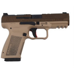 CENTURY CANIK METE SF ONE SERIES 9MM PORTED BARREL TWO TONE TAN PSTL 4.19 BRL 1-15RD MAG