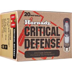 Hornady Critical Defense .410 GA Slug & 2 Balls 20-Rounds 2.5