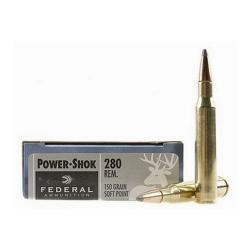 FEDERAL POWER SHOK 280 REM SOFT POINT 150 GR 20RDS