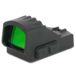 Monstrum Nitro+ Pistol Red Dot w/ 3 MOA Dot | RMR with Rear Backup Sights- V3 Ridged Hood