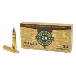 Patriot Sports Rifle Ammunition 7.62 X 39 124 Grain 20-Rounds FMJ