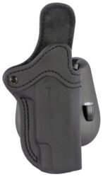 1791 Gunleather ORPDH1SBLR BH1 Optic Ready OWB 01 Stealth Black Leather Paddle Fits 4-5 1911