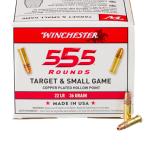 Winchester .22 Long Rifle Ammunition 555 Rounds CPHP 36 Grain