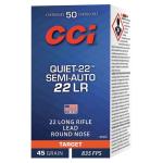CCI Quiet-22 Semi Auto .22 Long Rifle Ammunition 50 RDs 45 Grain