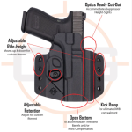 SIG P365-XMACRO OWB COVERT KYDEX HOLSTER LEFT HAND