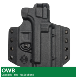 GLOCK 32/43X/MOS OWB COVERT KYDEX HOLSTER RIGHT HAND