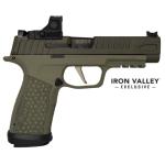 Shark Coast Tactical, P365 FUSE, 9mm, 4.3" Barrel, OR, Romeo-RS Compact 3MOA, Debo Green, (1)17 & (2)21rd