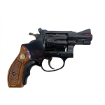 SMITH & WESSON 34 REVOLVER 22LR BLUE 6 SHOT WOOD 