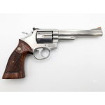 SMITH & WESSON MOD 66-2 357MAG/38SP NICKEL WOOD GRIP 6 SHOT