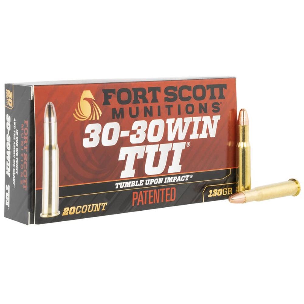 Fort Scott Munitions Tumble Upon Impact (TUI) Brass .30-30 130 Grain 20-Rounds SCS