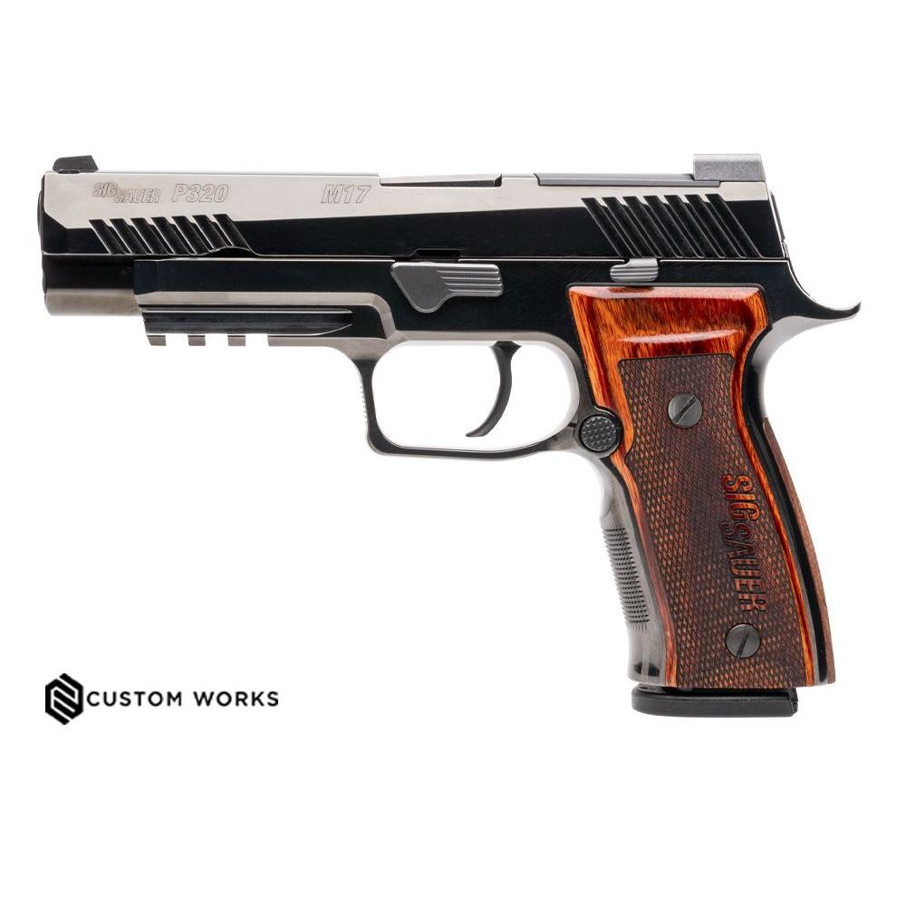 SIG SAUER P320 M-17 CEREMONIAL HIGH POLISH DLC 9MM 4.7" BARREL 21-ROUNDS