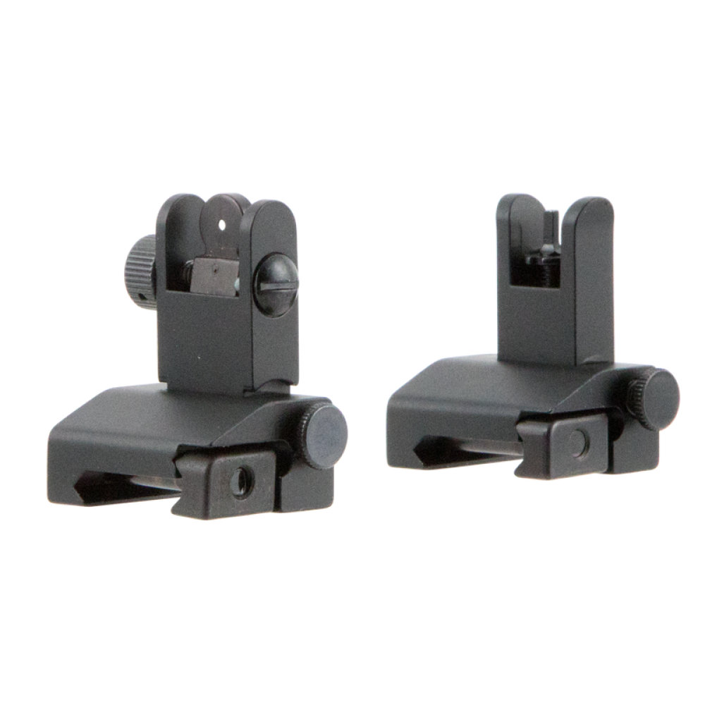 TacFire Low Profile Sight Set AR Platform Flip Up