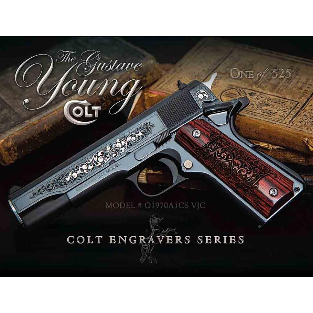 Gustave Young Colt .45 ACP Series 70 Gov't Engraved 1911