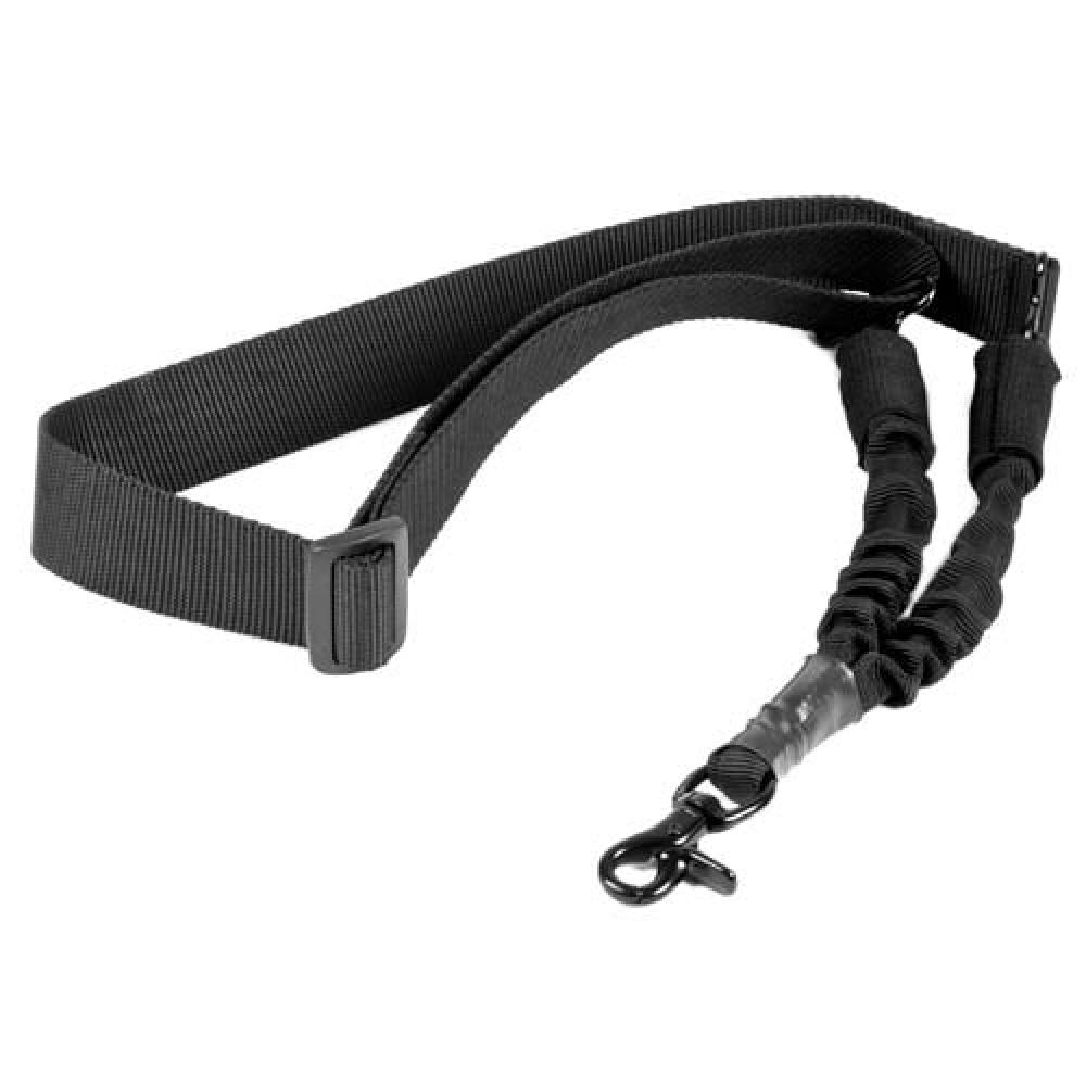 NcStar AARS1P Single Point Sling  1.50 W  x 44-60 L Adjustable Bungee Black