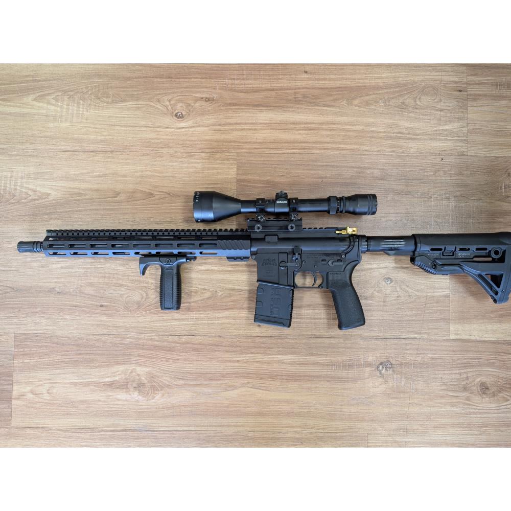 Davidson Defense 'Arc Projector' 16-inch AR-15 6mm ARC Parkerized Rifle Upper with PSA AR-15 Lower Receiver