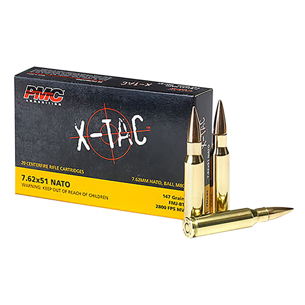PMC Ammunition X-Tac Brass 7.62 X 51 / .308 147-Grain 20-Rounds FMJBT