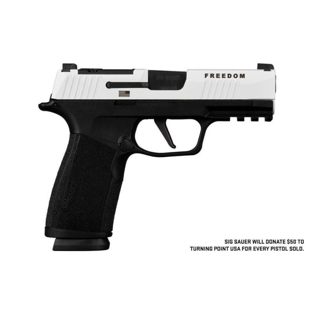 Sig Sauer P365 XMacro Freedom Turning Point Black / White 9mm 3.7" Barrel 17-Rounds