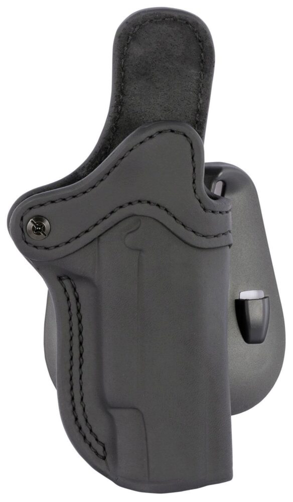 1791 Gunleather ORPDH1SBLR BH1 Optic Ready OWB 01 Stealth Black Leather Paddle Fits 4-5 1911