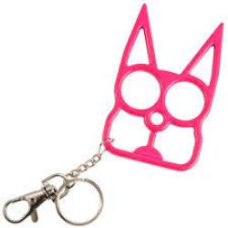 Self Defense Key Chain Pink cat