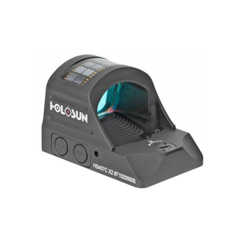 Holosun HS407CX2 HS407C X2  Black Anodized 0.63 x 0.91 2 MOA Red Dot Reticle
