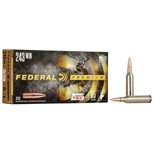 FederalP243KPremium243Win85grBarnesTSX20PerBox10Cs