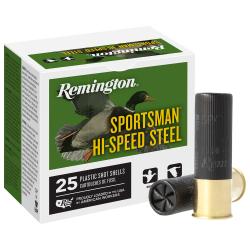 Remington Ammunition 20977 Sportsman Hi-Speed Steel 12Gauge 3 1 1/8oz 2Shot 25 Per Box/10 Case