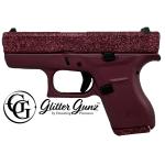GLOCK 42 380ACP 3.25" GLITTER GUN BLACK CHERRY