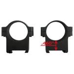 CZ-USA 40010 Scope Ring Set  CZ550/557 Dovetail Low 1 Tube Matte Black Aluminum
