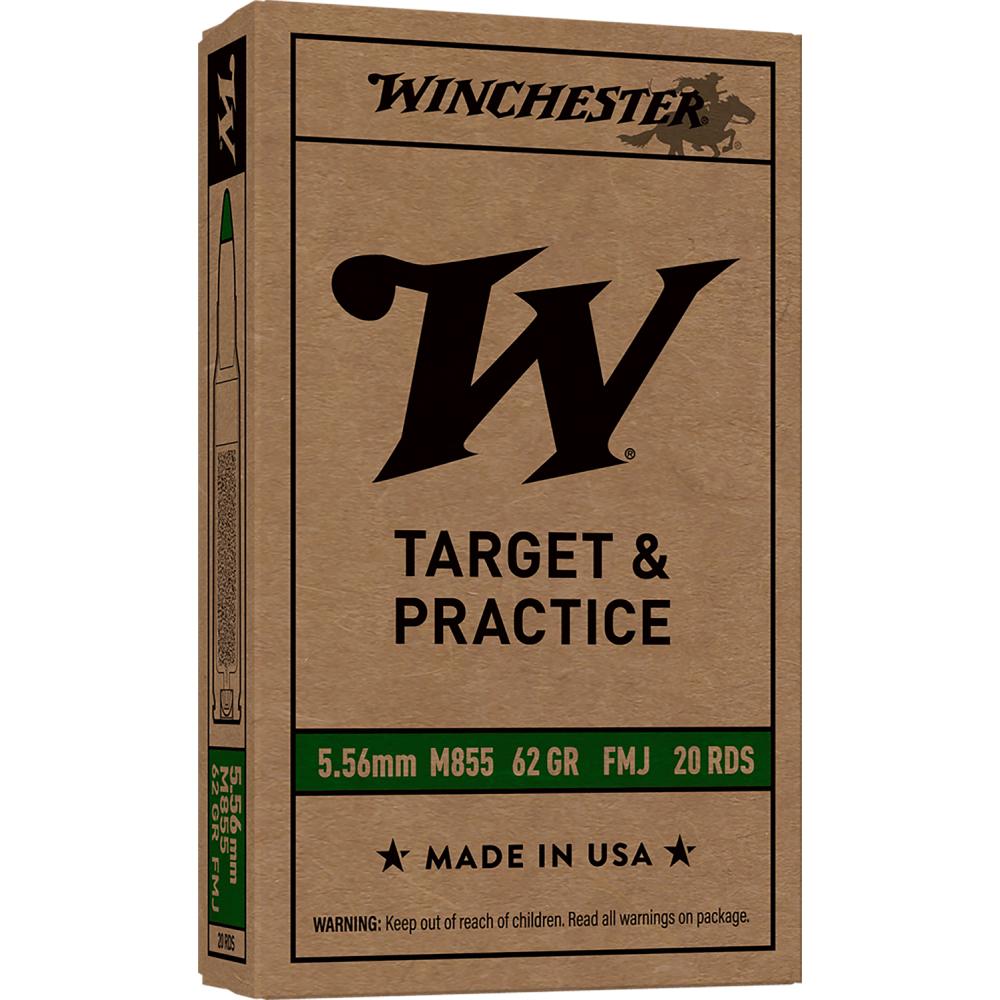 WINCHESTER GREEN TIP 5.56 62GR 20CT WINCHESTER GREEN TIP 5.56 62GR 20CT