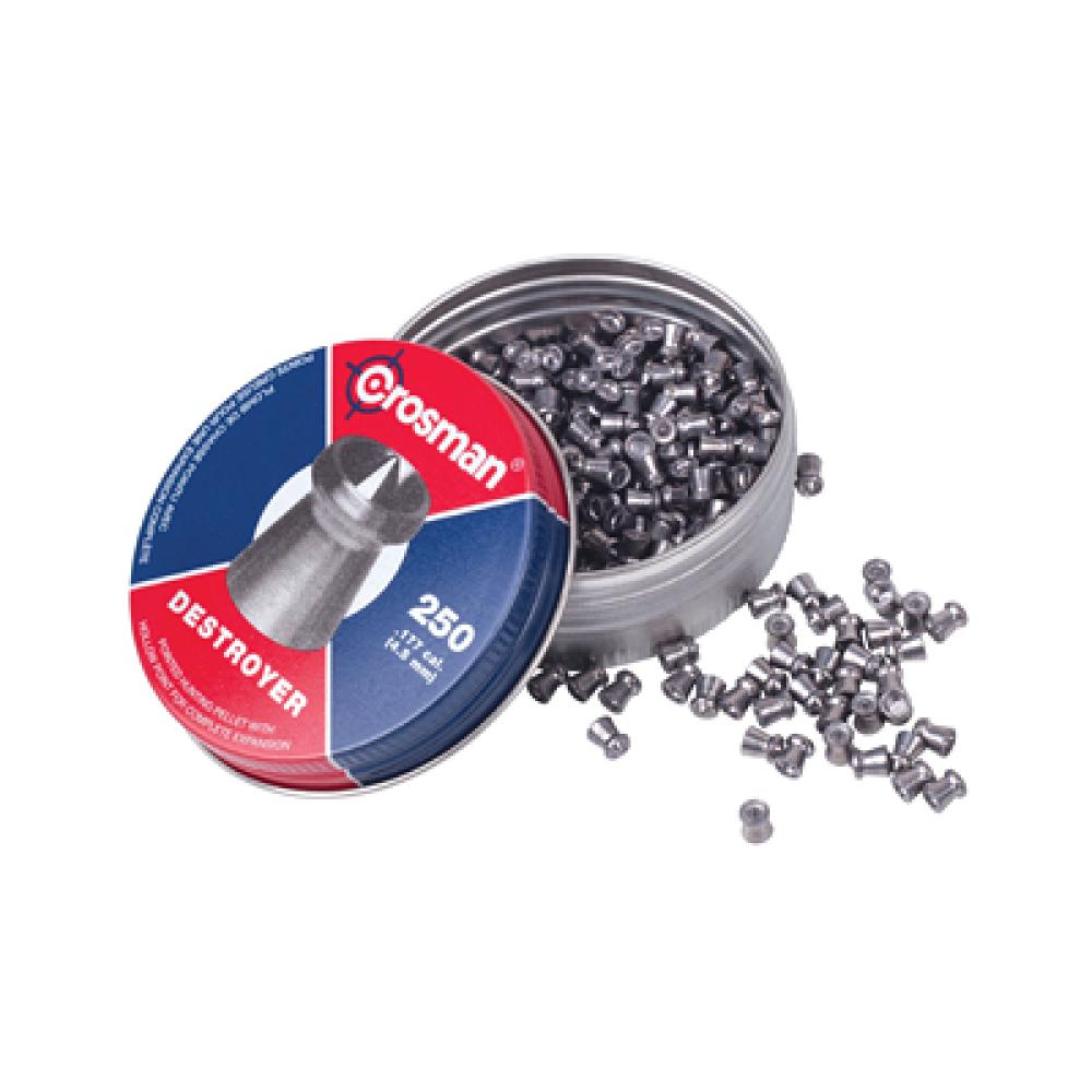Crosman, Destroyer, .177 Pellet, Pointed/Dished, 250 Per Tin